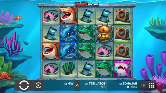 Razor Shark slot game with special symbols